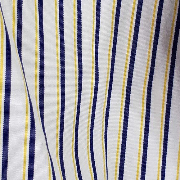 Polo Ralph Lauren Oxford Shirt Men's XL LS Button Down Stripe Blue Yellow White - Picture 8 of 10